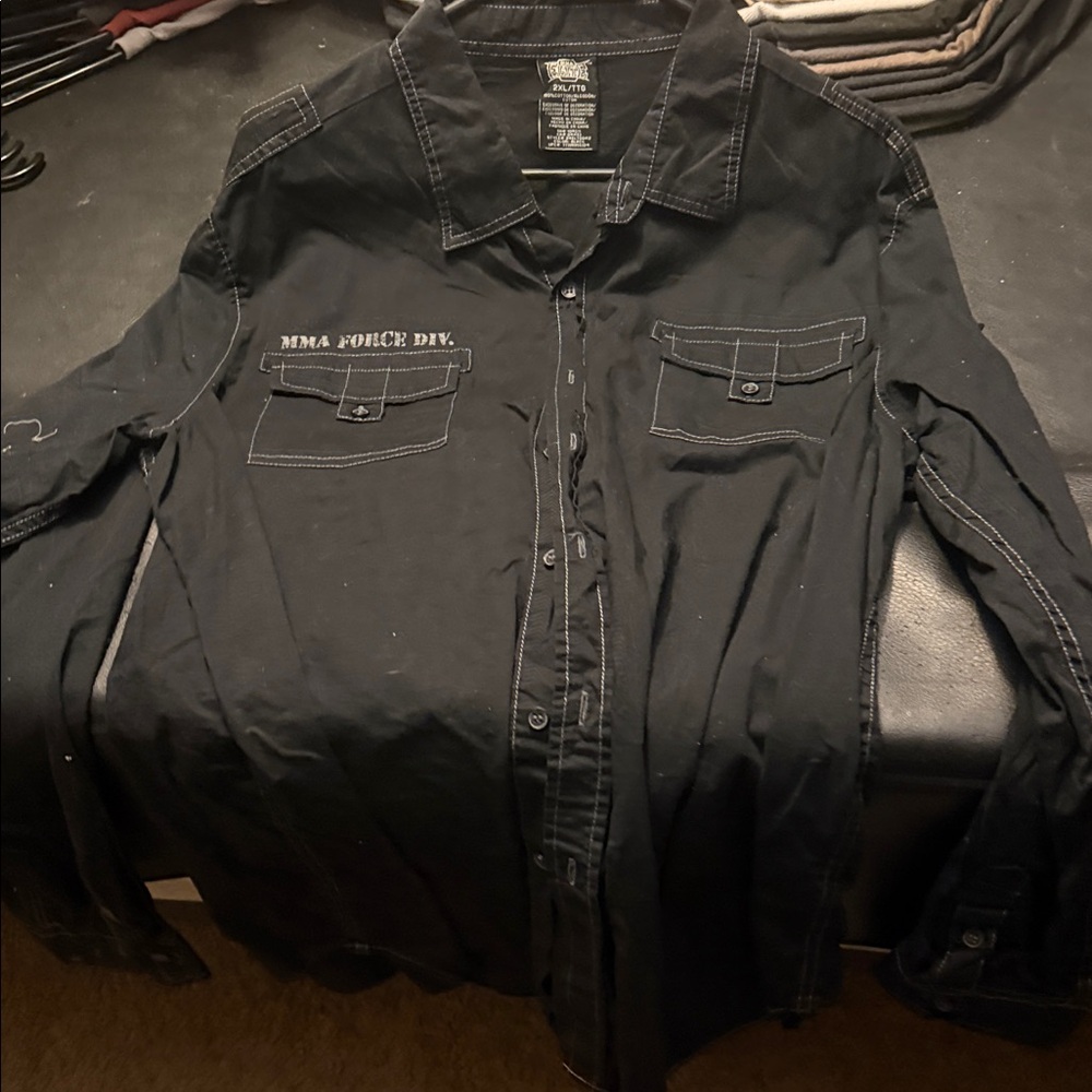 Stylish Black Button-Up Shirt
